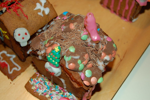 Chocolate roof house by my brother