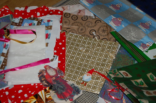 Saved wrapping paper for ephemera