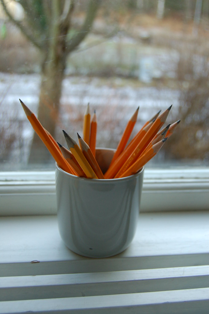 Mikael's Pencils in the window 2008 (Photo Copyright Hanna Andersson)