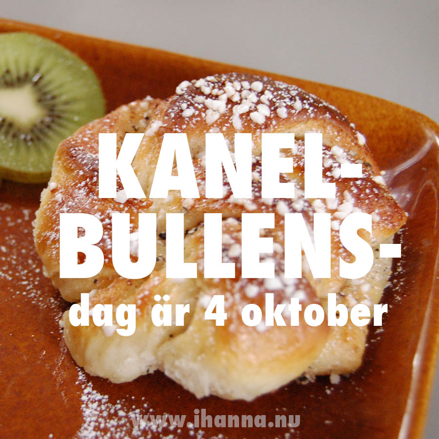 Kanelbullens dag is 4th of October every year - Cinnamon Roll Day!