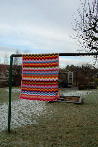 Ripple Afghan by iHanna close-up 2008 (Photo copyright H. Andersson)