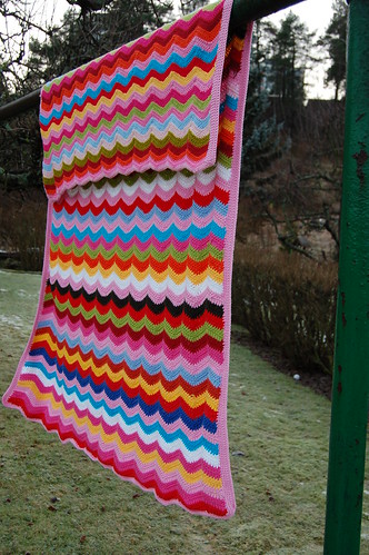 Ripple Afghan by iHanna close-up 2008 (Photo copyright H. Andersson)