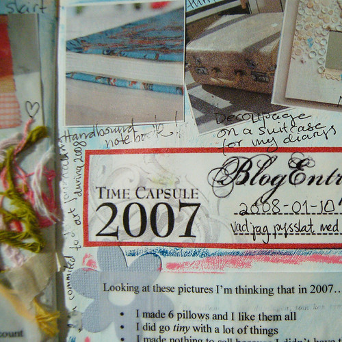 Craft rapport 2007 - detail in art journal by iHanna (Photo copyright Hanna Andersson)