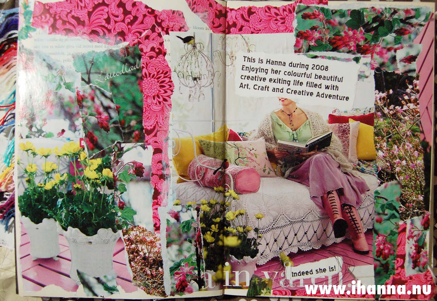 Art Journal collage January 2008 by iHanna (Photo copyright Hanna Andersson)