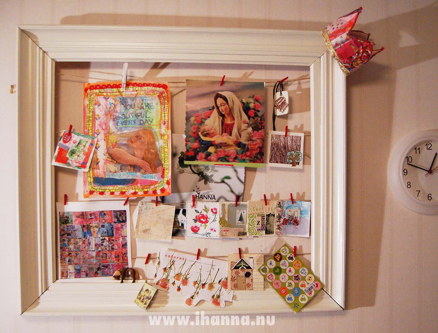 Tutorial: How to make an inspiration board from a big frame by iHanna (Copyright Hanna Andersson)