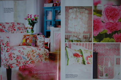 Magazine layout inspiration: a pink bedroom