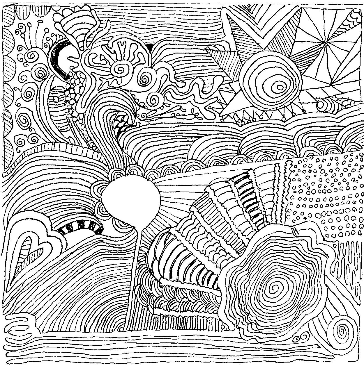 Daily art card zentangle made 20080416 by iHanna (Copyright Hanna Andersson)