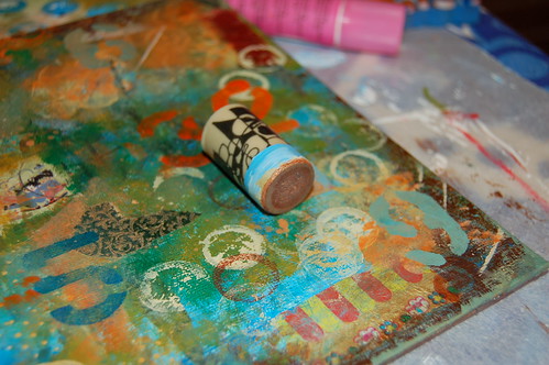Cork as a stamp (Copyright Hanna Andersson)