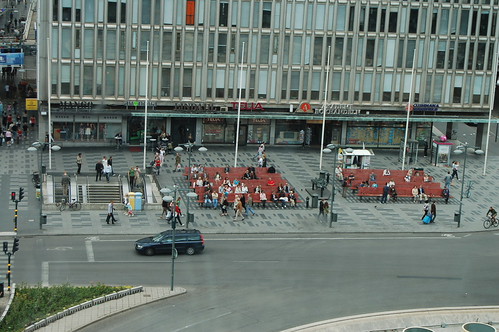 Stockholm view from above at Sergels torg Stockholm Sweden 2008 (Photo copyright ML)