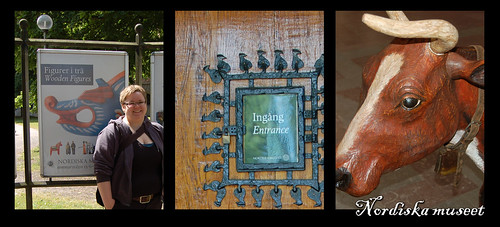 Maria / door / Exhibition at Nordiska Carved wooden figures Sweden 2008 (Photo copyright Hanna Andersson)