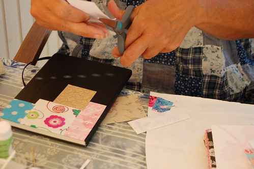 How to make a Paper Patchwork Notebook Cover - tutorial by iHanna (Photo copyright Hanna Andersson)