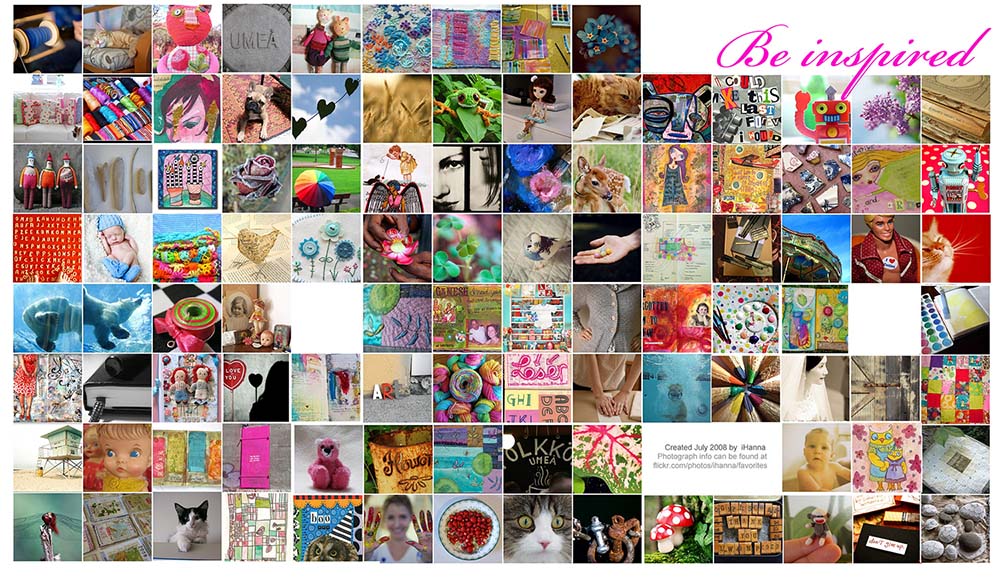 iHanna made Be inspired photo desktop background image collage free download of Flickr images