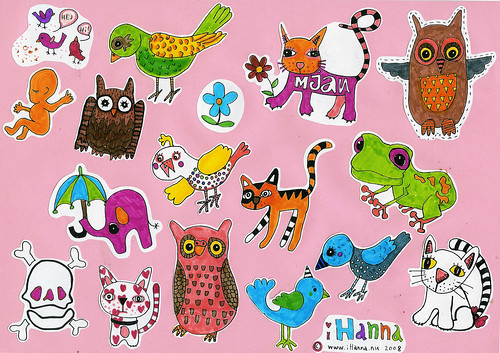 Free fun drawings by iHanna as desktop background image to download