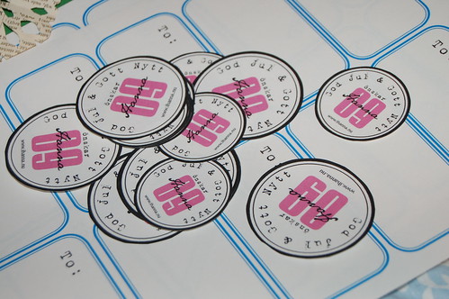 Printed Christmas gift labels (Copyright Hanna Andersson)