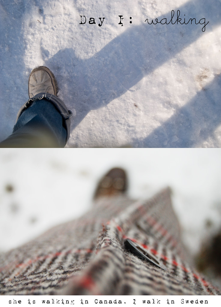 Day 1: walking by Sophie (above) and iHanna (below) - Copyright Hanna Andersson