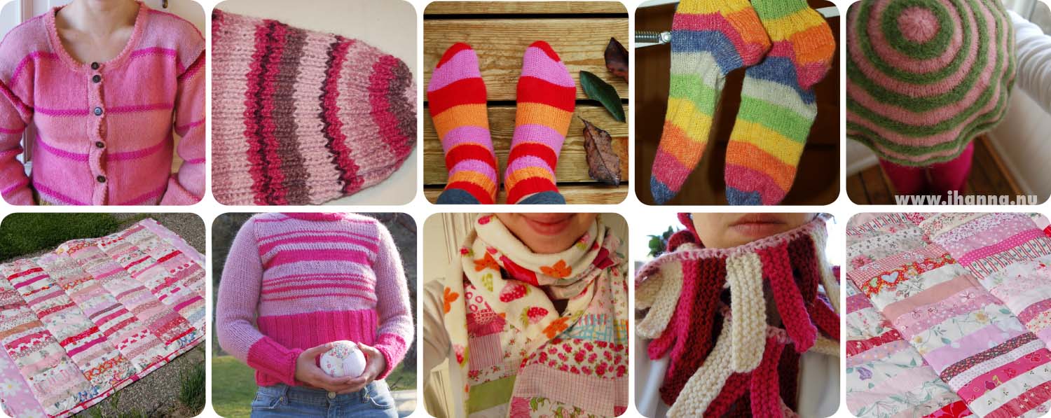 Stripes and warming cloth items for winter created during 2008 (Copyright Hanna Andersson)