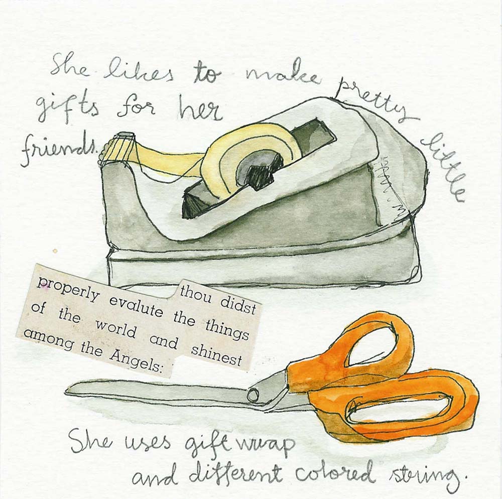 Daily art card 2008-06-26 made by iHanna drawing (Copyright Hanna Andersson)