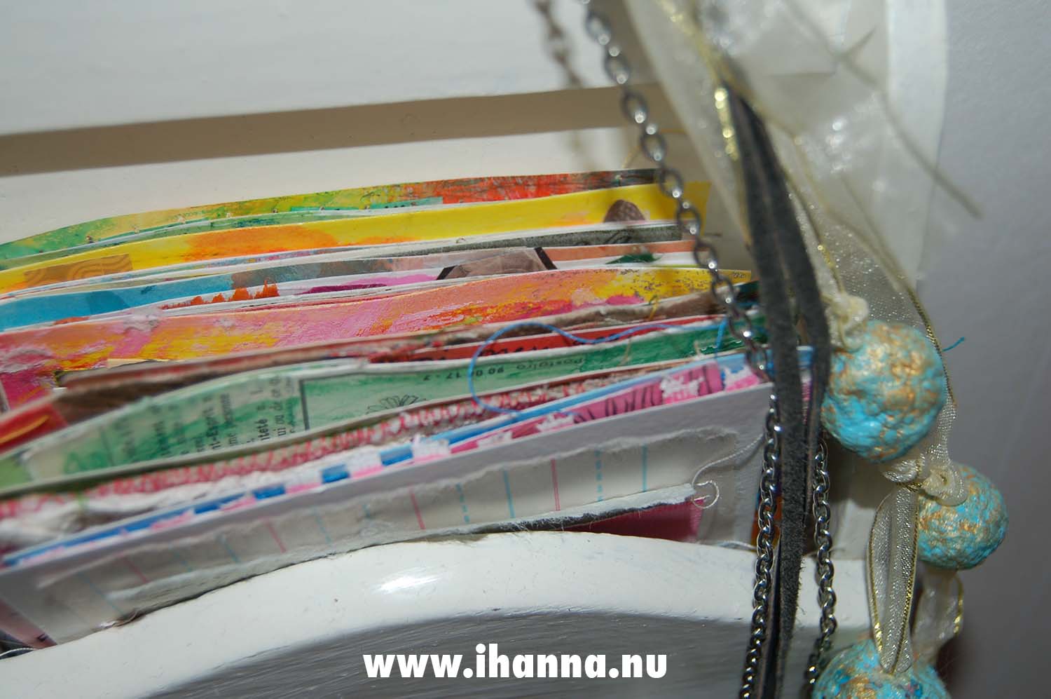 Daily Art Cards storage on the wall (Copyright Hanna Andersson)