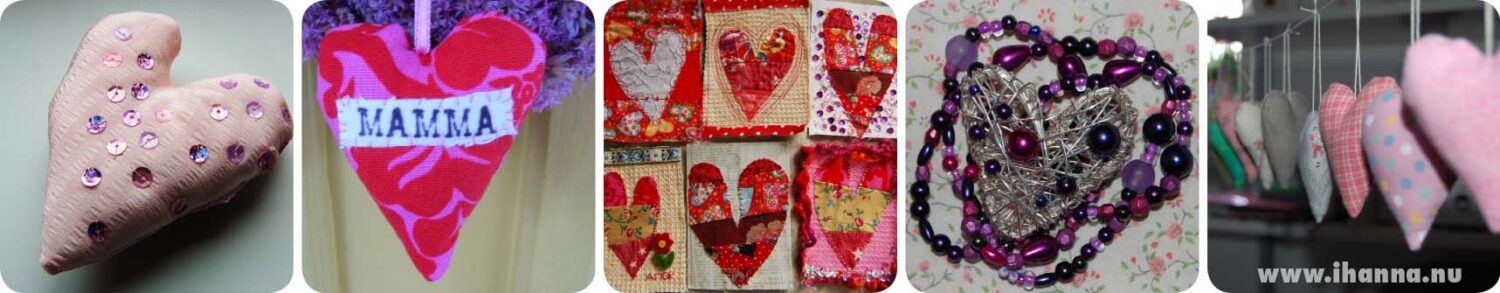 The heart as symbol of love showed up a lot in my crafting this year (Copyright Hanna Andersson)