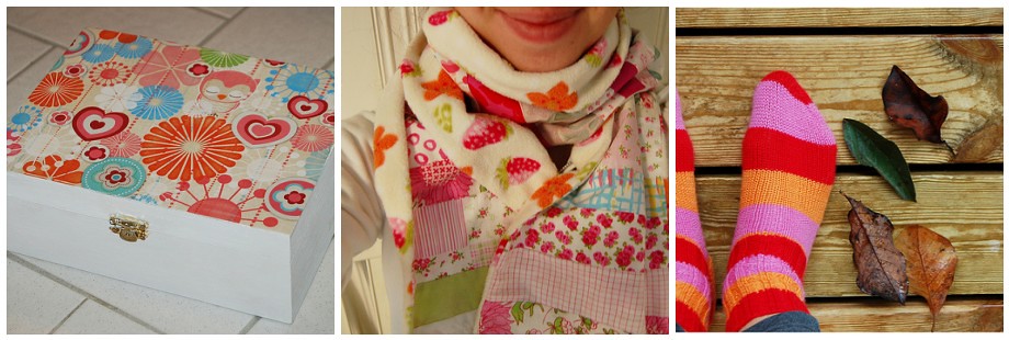 Photo collage of three items crafted by iHanna in 2009 (Copyright Hanna Andersson)