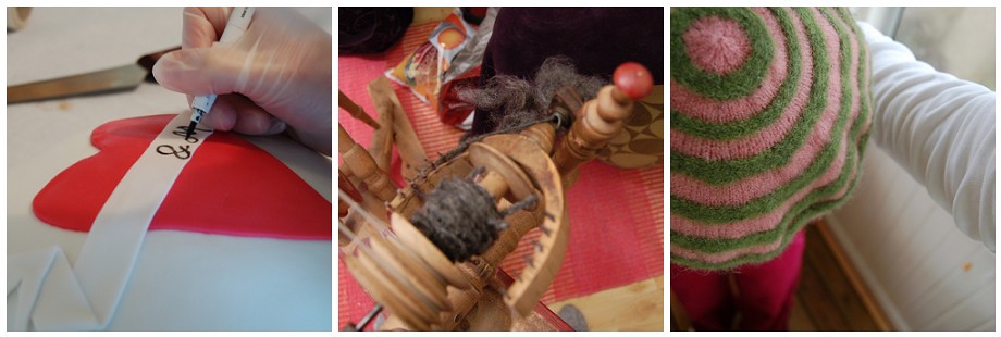 Photo collage of three items crafted by iHanna in 2009 (Copyright Hanna Andersson)