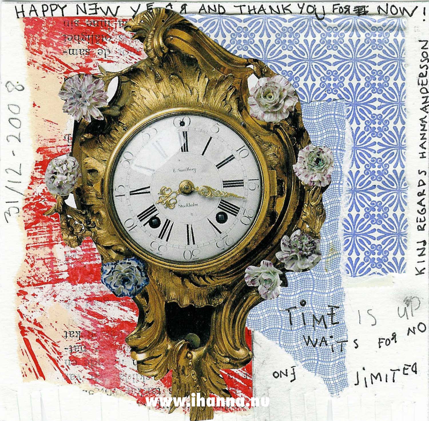 This Daily Art Card was created 31th of December 2008 : The Last Card, by iHanna. Collage. (Copyright Hanna Andersson)