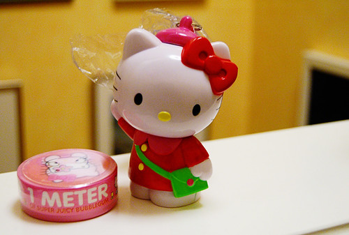 Hello Kitty candy containers where she is Shy but polite (Photo copyright Hanna Andersson)