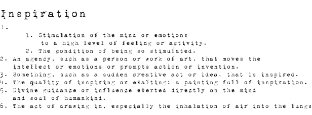 Defining Inspiration for myself by iHanna (Image copyright H. Andersson)