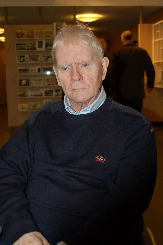 Sune Jonsson a famous photographer in Sweden, here at his own exhibition in Umeå in 2005
Photo copyright Hanna Andersson