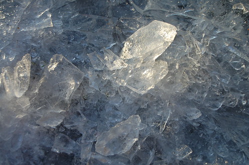 Ice on the ground on a ice cold walk (Photo copyright H. Andersson)