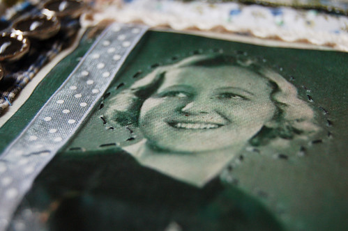 Art Quilt - detail of my grandma tribute quilt for Inga Andersson (Copyright Hanna Andersson)