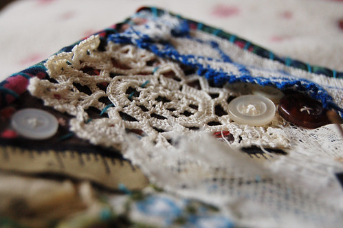 Art Quilt - detail of my grandma tribute quilt  for Inga Andersson (Copyright Hanna Andersson)