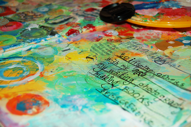 Art journal detail with mission statement from iHanna 2009 (copyright Hanna Andersson) 