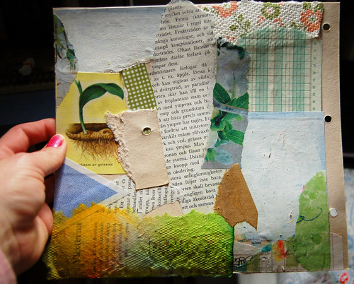 Before painting (copyright Hanna Andersson) WIP collage process before painting 2 (copyright Hanna Andersson)