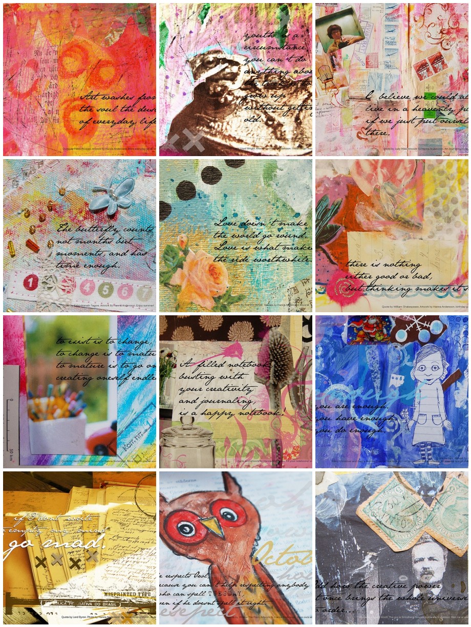 Make Your own Creative Layouts at Cafe Press like this Creative Year Calendar by iHanna (copyright Hanna Andersson) (all the layouts)