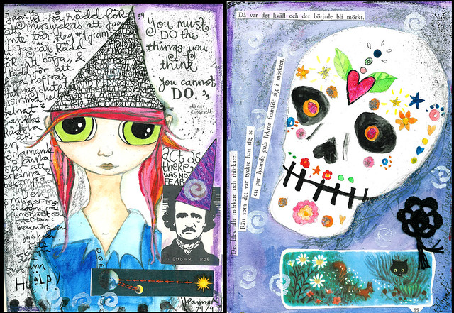 Art journal pages by me iHanna