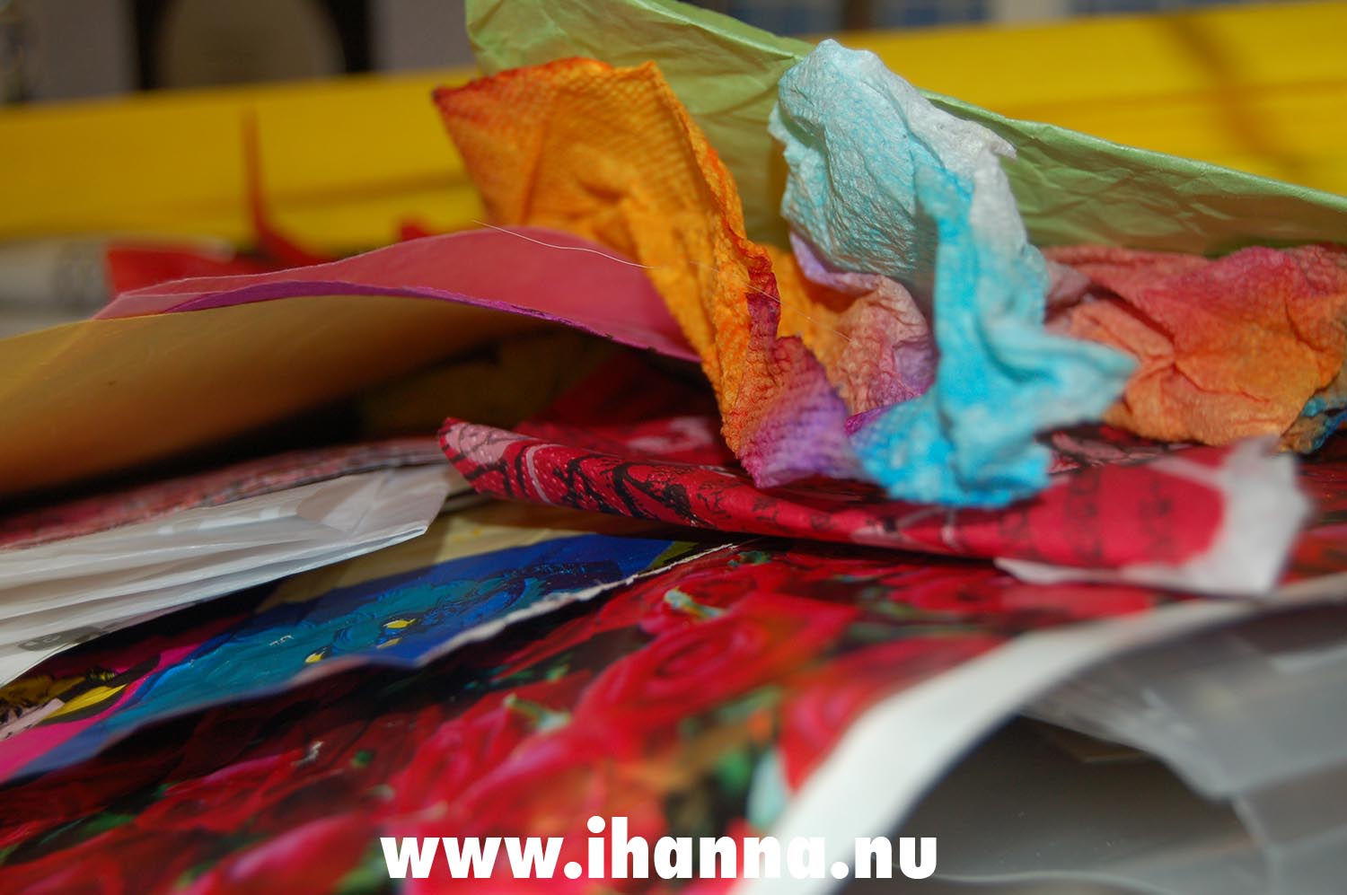 Materials for making Paper Cloth (Photo copyright Hanna Andersson)