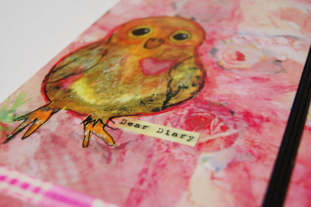 iHanna's Pimped notebook cover Dear Diary Owl tutorial (photo copyright Hanna Andersson)
