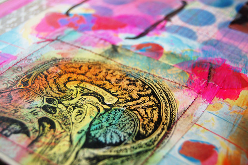 Inside my brain in Art Journal by iHanna (Copyright Hanna Andersson)