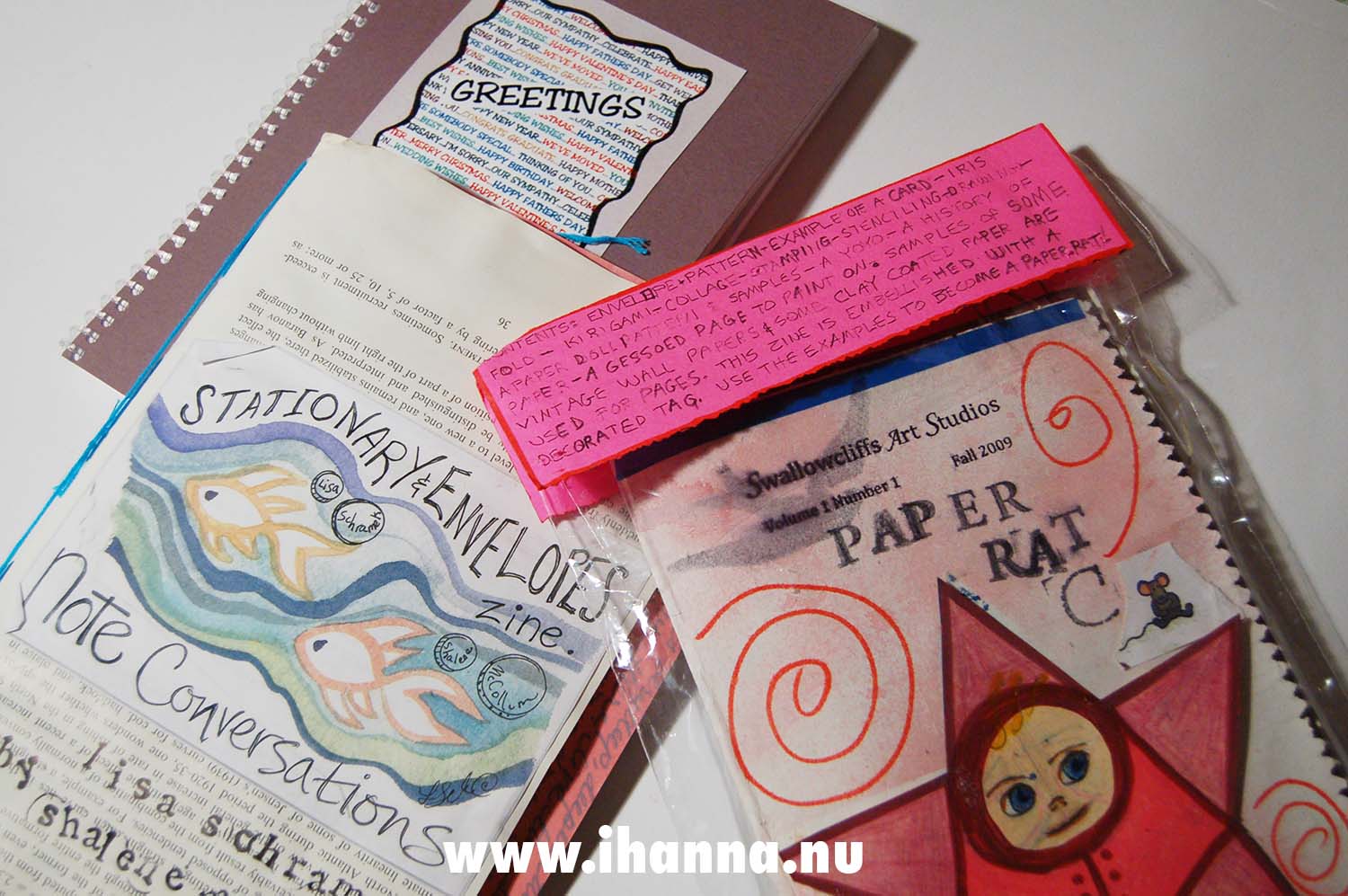 Zine swap fun in form of the Pack Rat Zine and more (Photo Copyright Hanna Andersson)