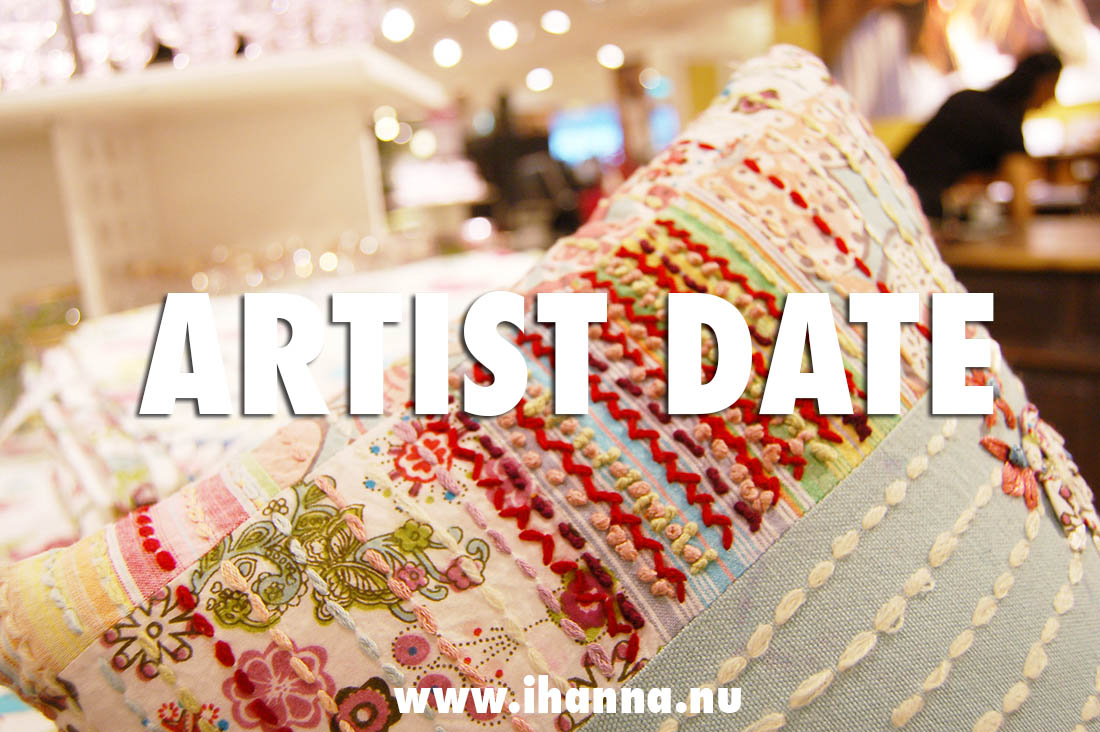 Let's go on an Artist Date - no shopping, just looking in shops in our town /iHanna