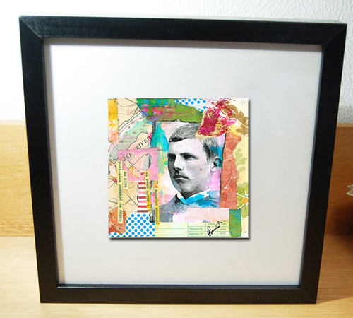 My imaginary Boyfriend collage in frame (Copyright H. Andersson)