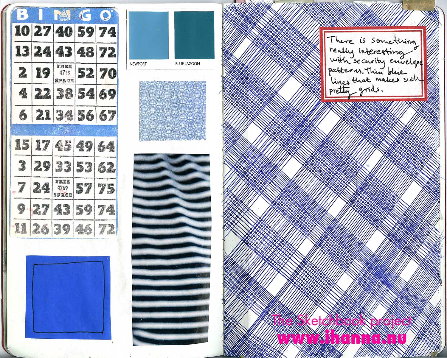Security envelope grid by iHanna Sketchbook Project Grids and lines (Copyright Hanna Andersson)