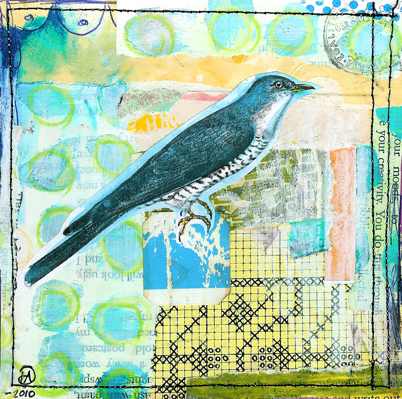 Collage by iHanna : Tea drinking friend (Copyright Hanna Andersson)