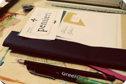 Zine Pensieri and more in the mail (Photo copyright H. Andersson) 2010