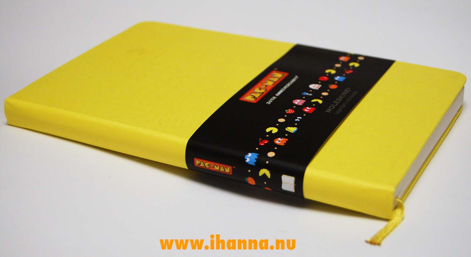 Review of the special edition Moleskine pac-man notebook in yellow by iHanna (Photo copyright H. Andersson)