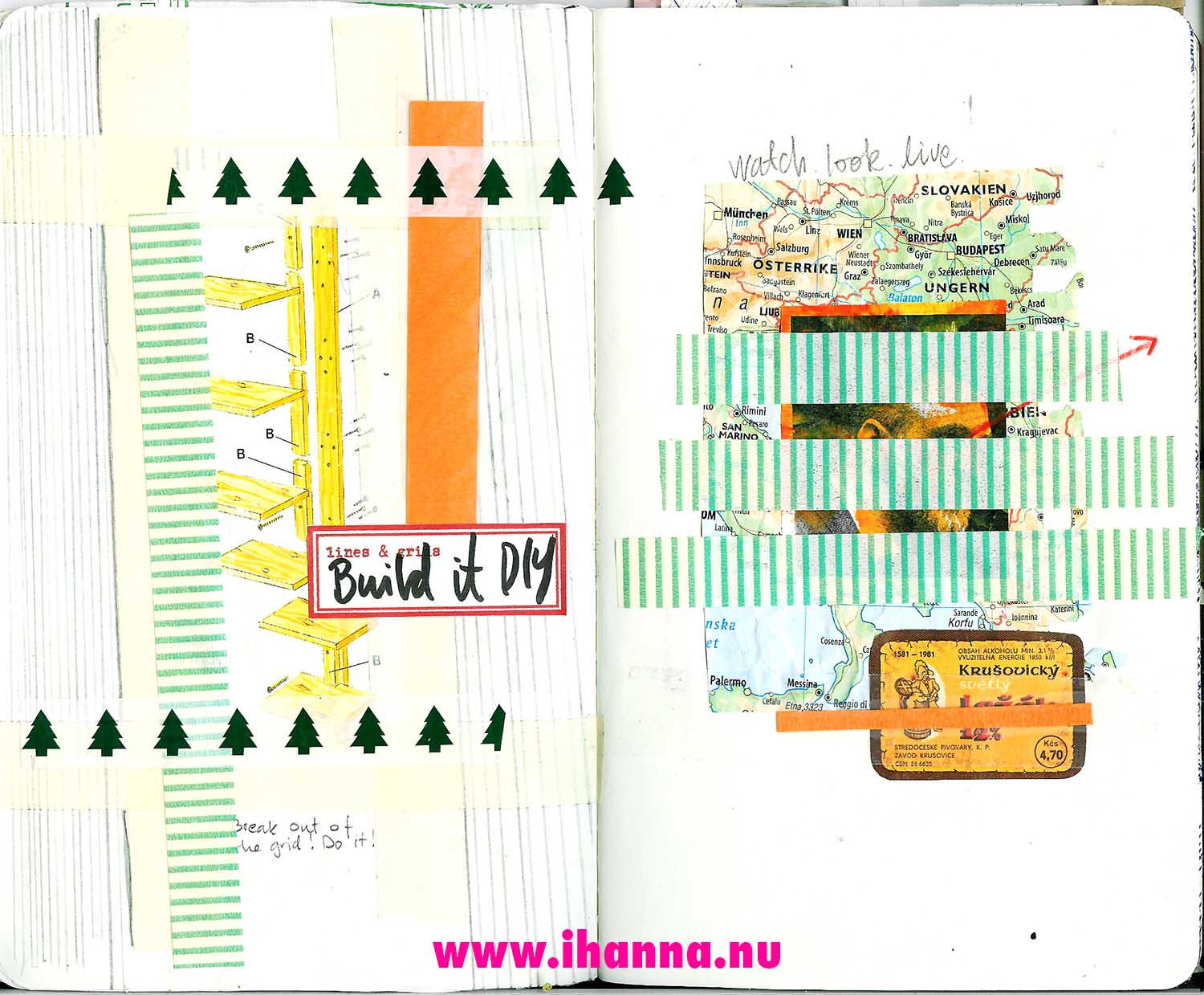Build it in layers/lines in sketchbook (Copyright Hanna Andersson)