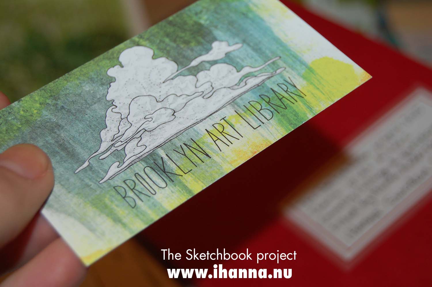 iHanna's Art House Brooklyn Art Library card Sketchbook Project 2010