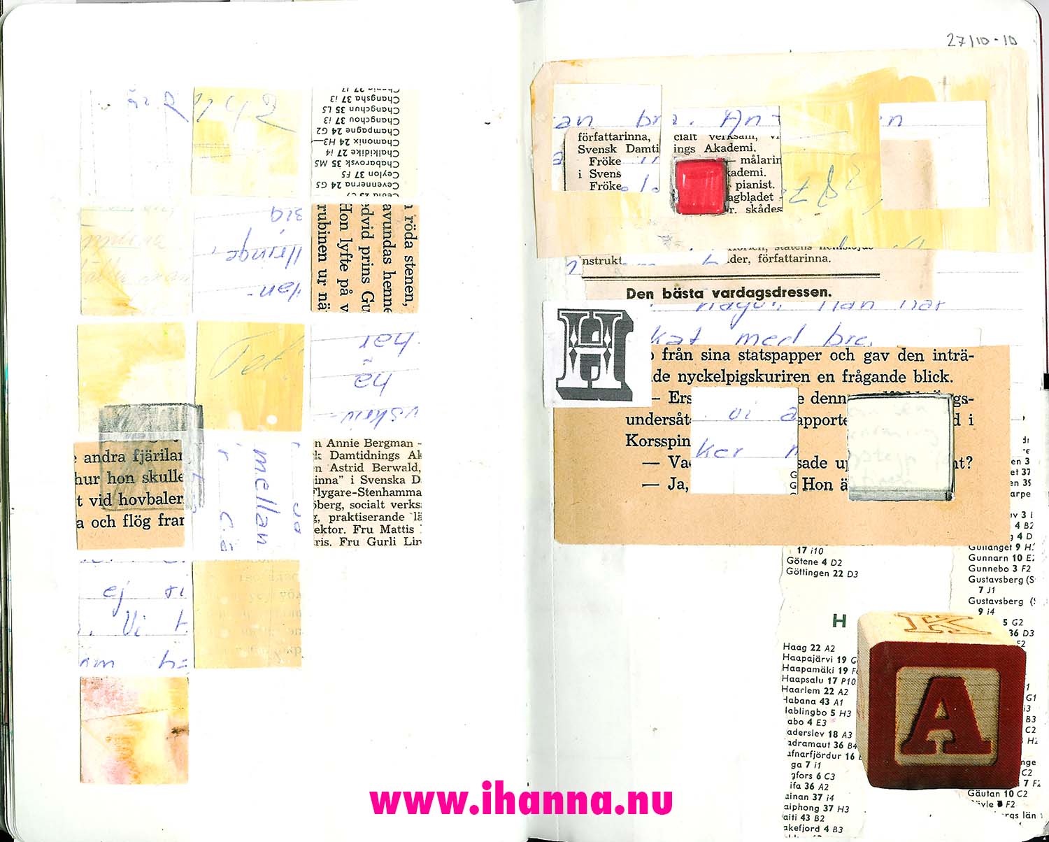 Another fun grid in my Sketchbook Project (Copyright Hanna Andersson)