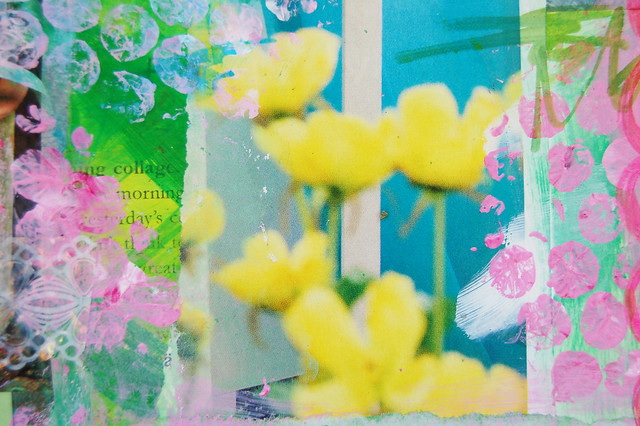 Blurry tulip detail from my art journal (Copyright Hanna Andersson)
